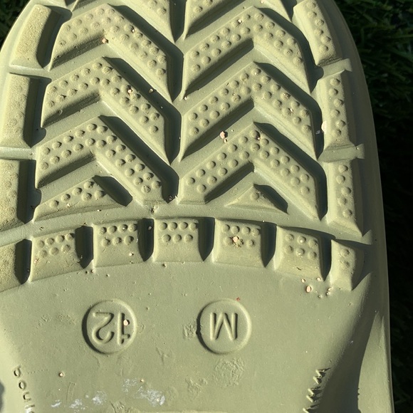 Crocs Sandals US Mens Size 12 Olive Green Athens Thong Rubber Flip Flops - Picture 4 of 7